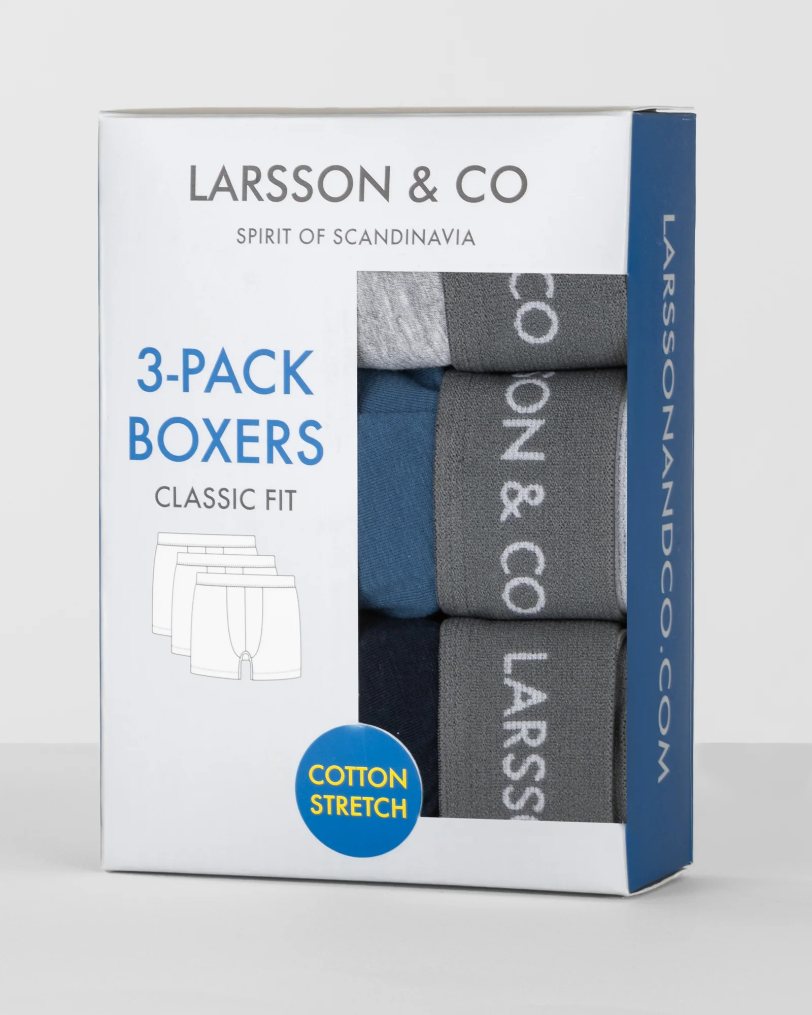 3 Pack Boxers With Grey Taping - Image 4