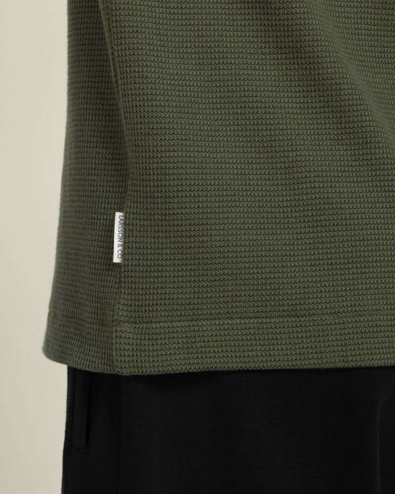 Aarhus - Textured Long Sleeve Polo Shirt - Image 12