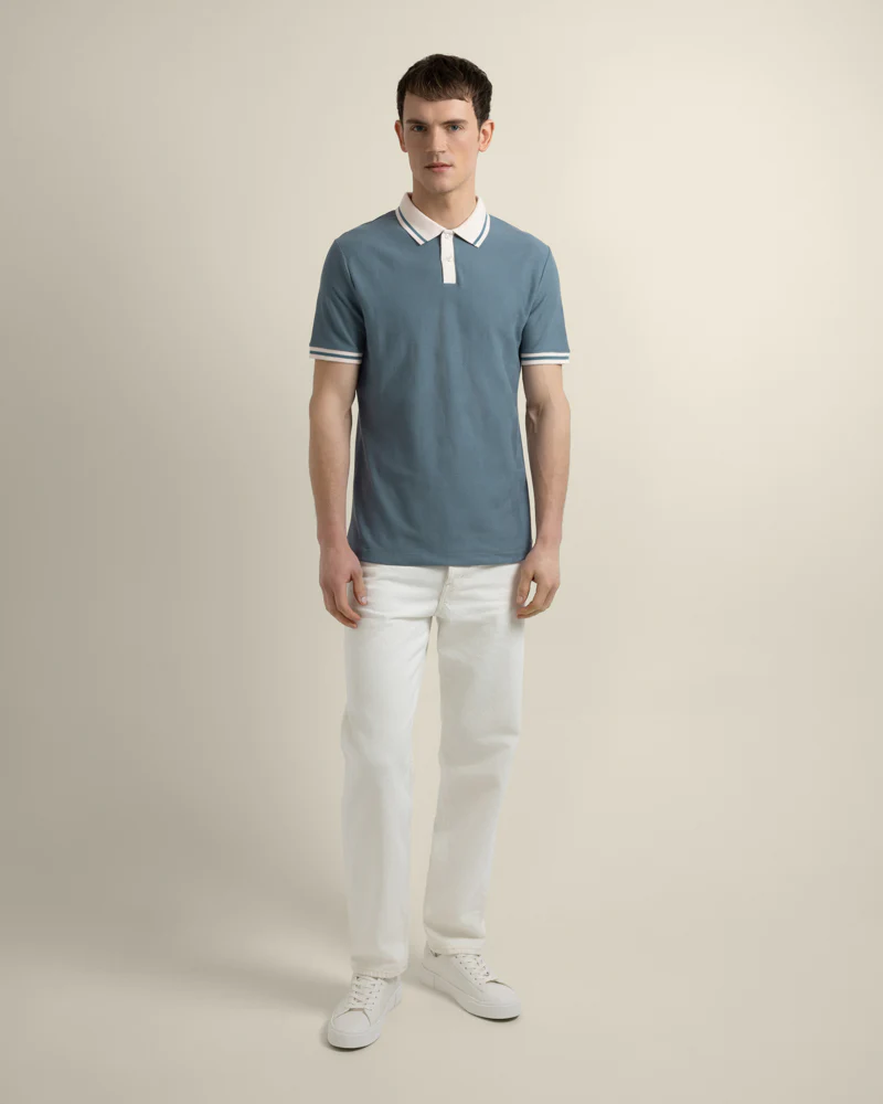 Anders - Geometric Jacquard Polo Shirt - Image 10