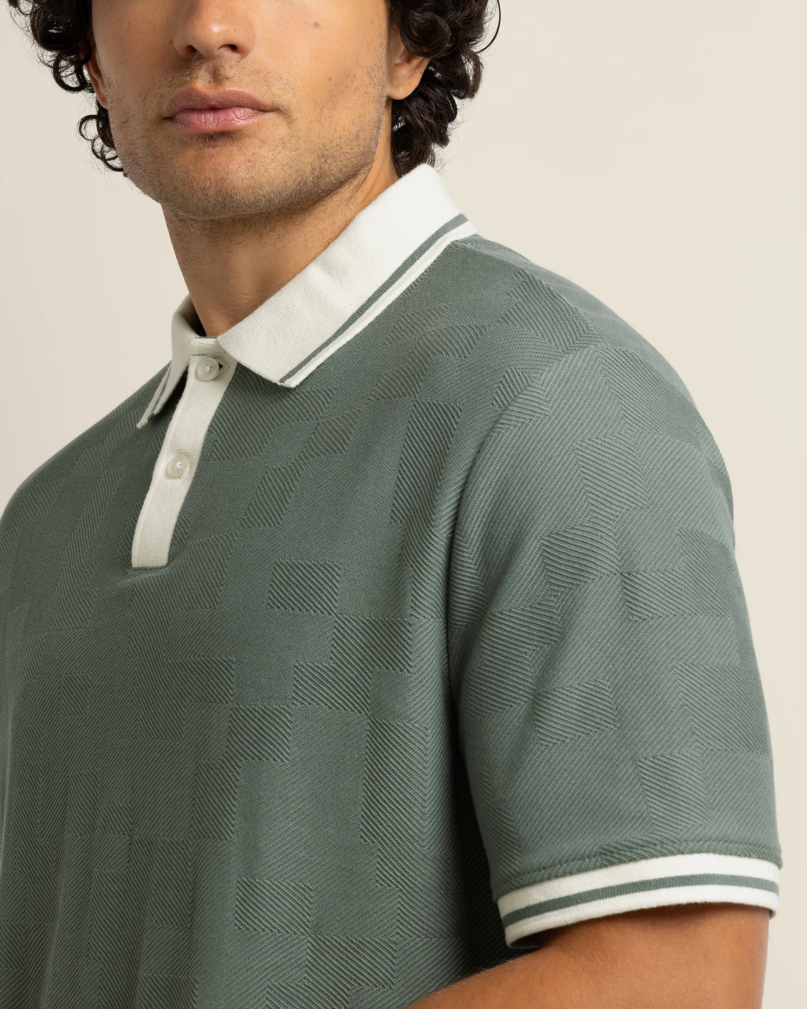 Anders - Geometric Jacquard Polo Shirt - Image 22