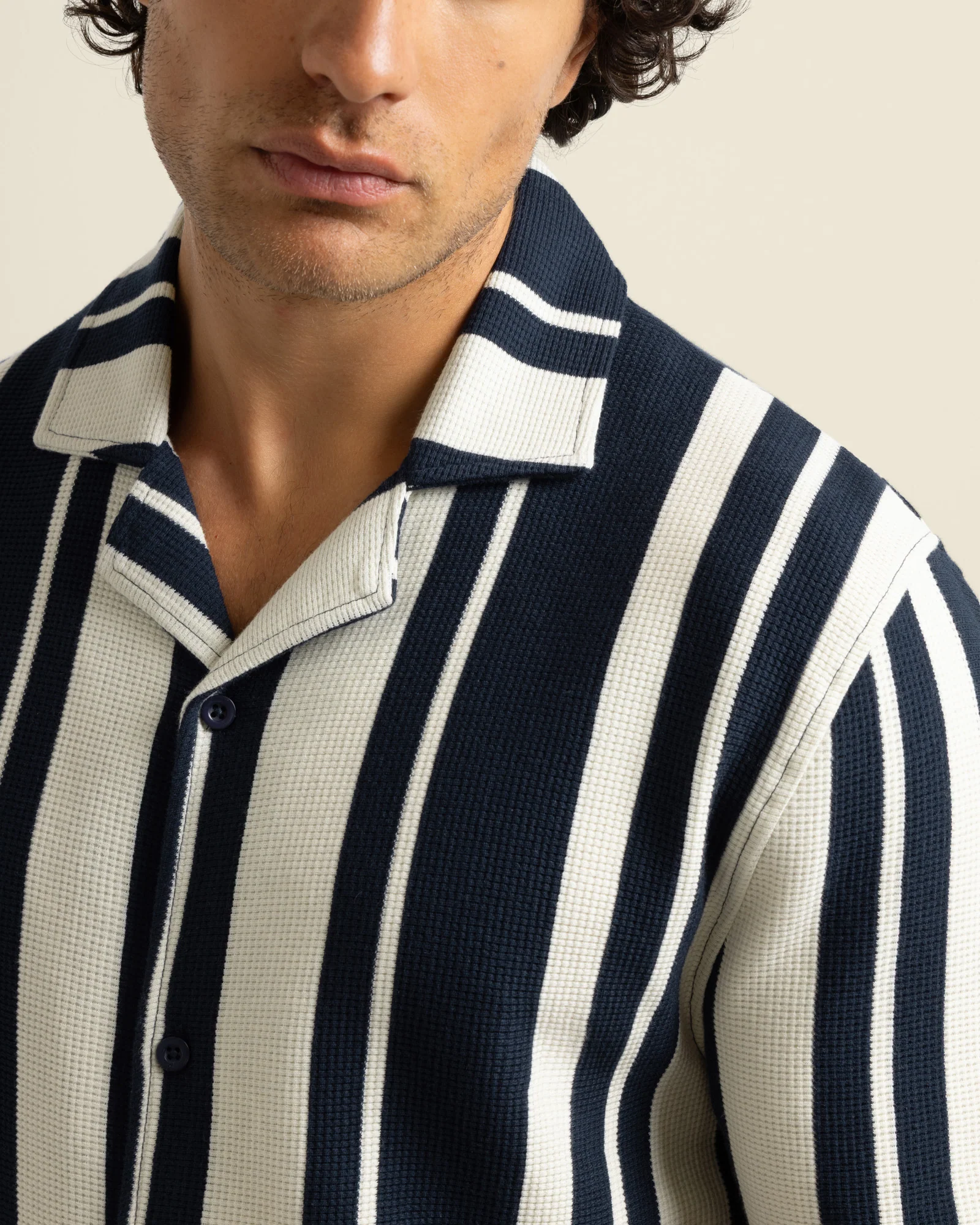 Anker - Waffle Stripe Short Sleeve Shirt - Image 5