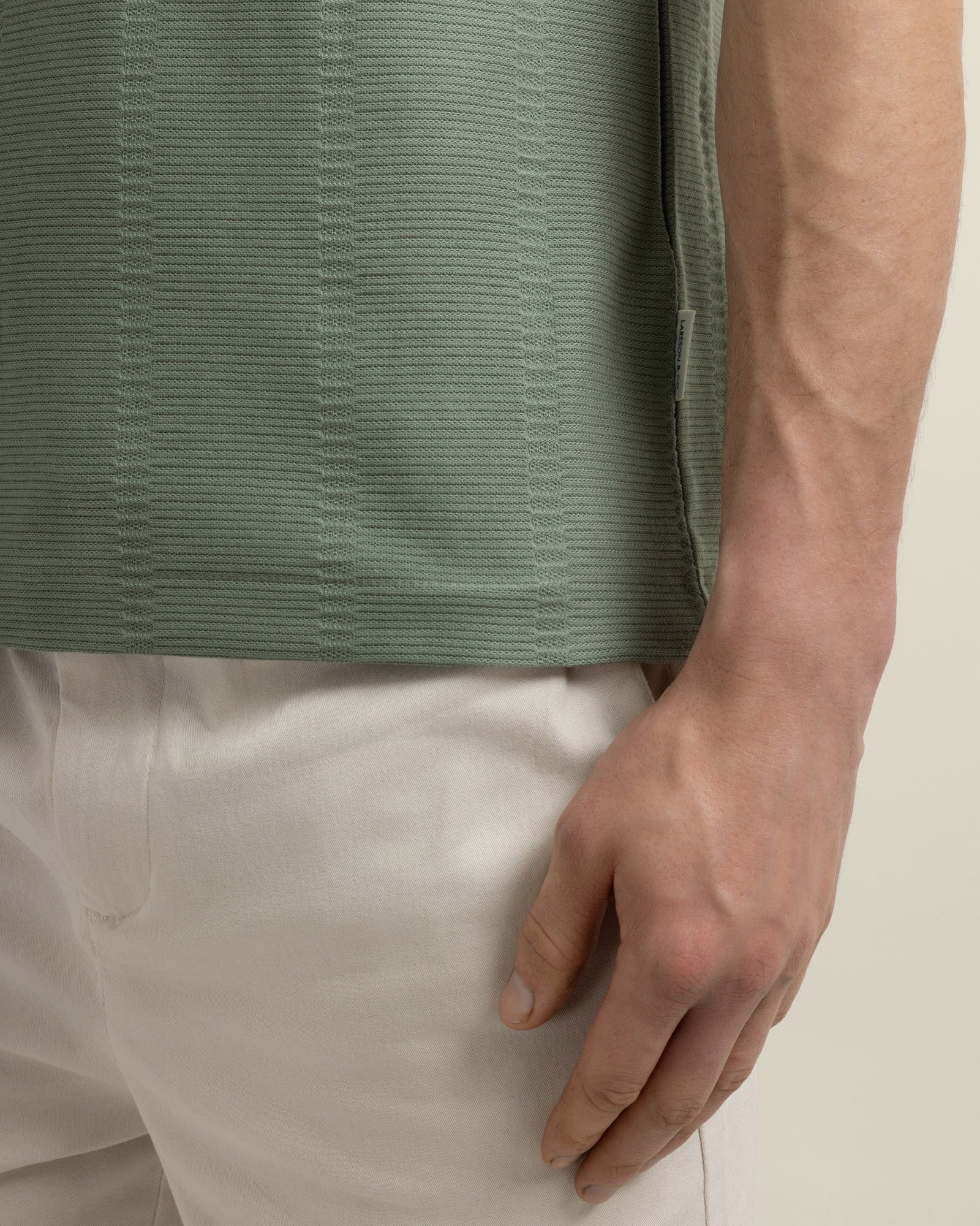 Arne - Stripe Textured Polo Shirt - Image 14