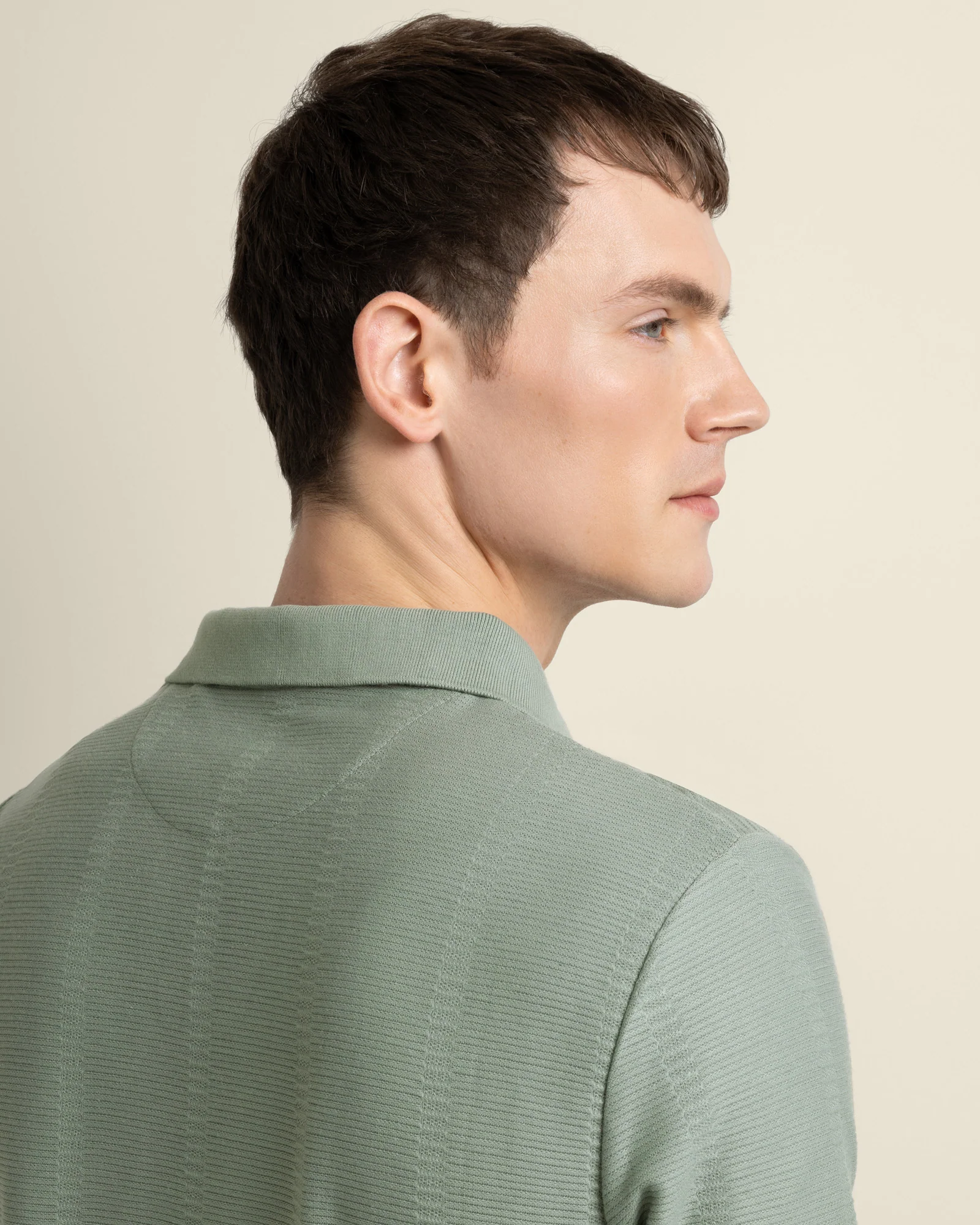 Arne - Stripe Textured Polo Shirt - Image 15