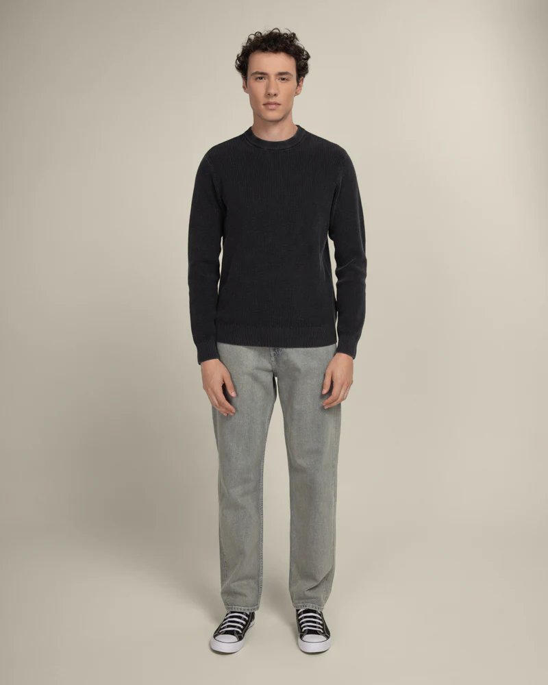 Berkelse - Vintage Wash Crew Neck Jumper - Image 10