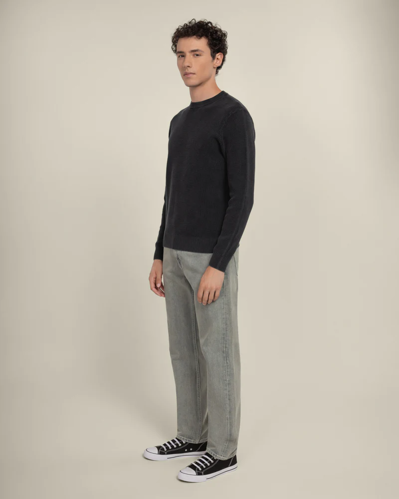 Berkelse - Vintage Wash Crew Neck Jumper - Image 13