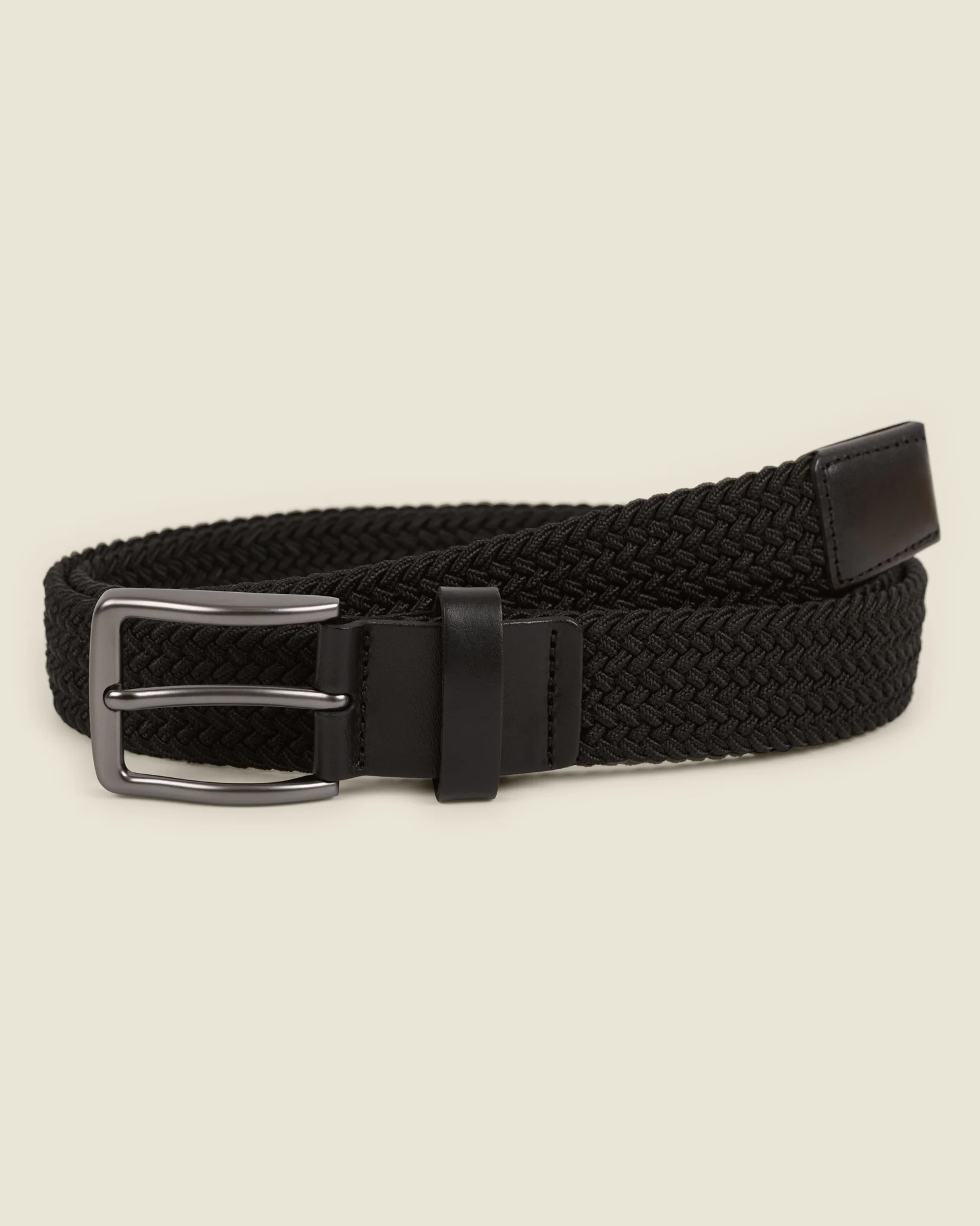 Nyslott - Black Woven Casual Stretch Belt - Image 4