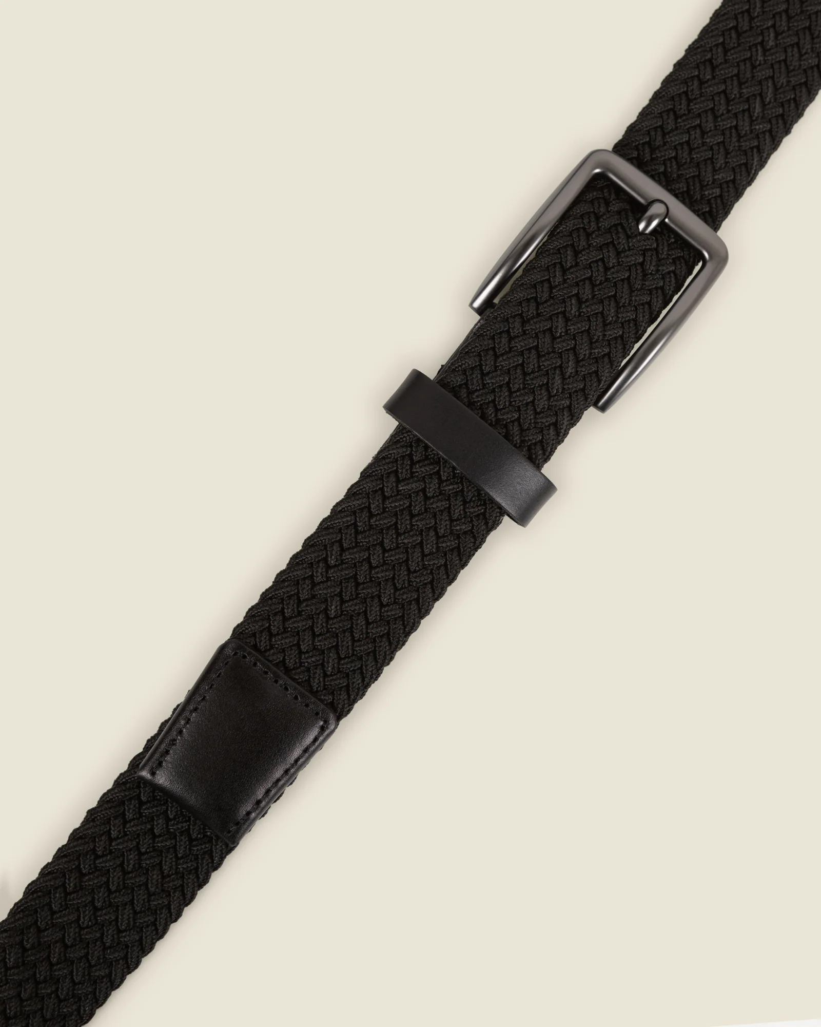 Nyslott - Black Woven Casual Stretch Belt - Image 6