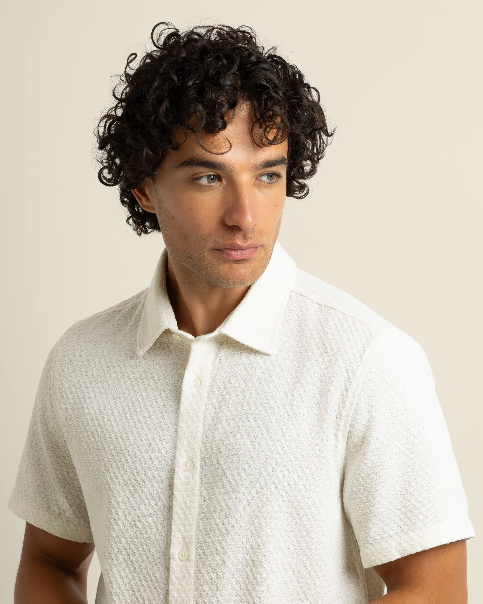 Carlsen - Square Jacquard Short Sleeve Shirt - Image 3