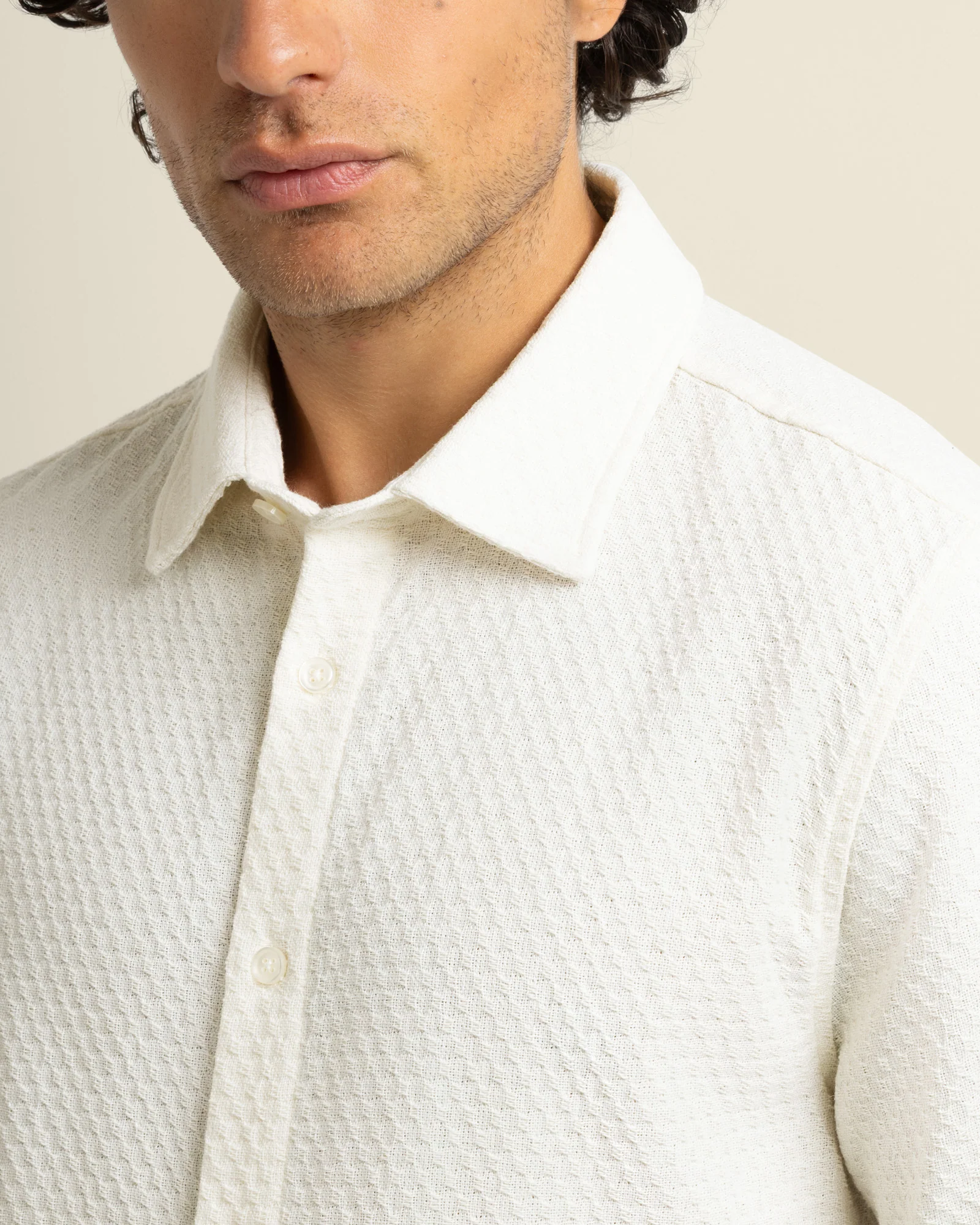 Carlsen - Square Jacquard Short Sleeve Shirt - Image 4