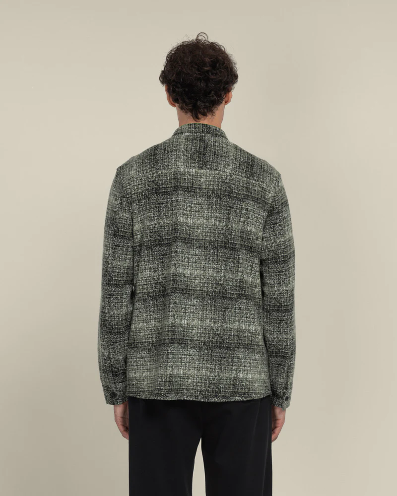 Dragor - Shadow Check Jersey Casual Overshirt - Image 18
