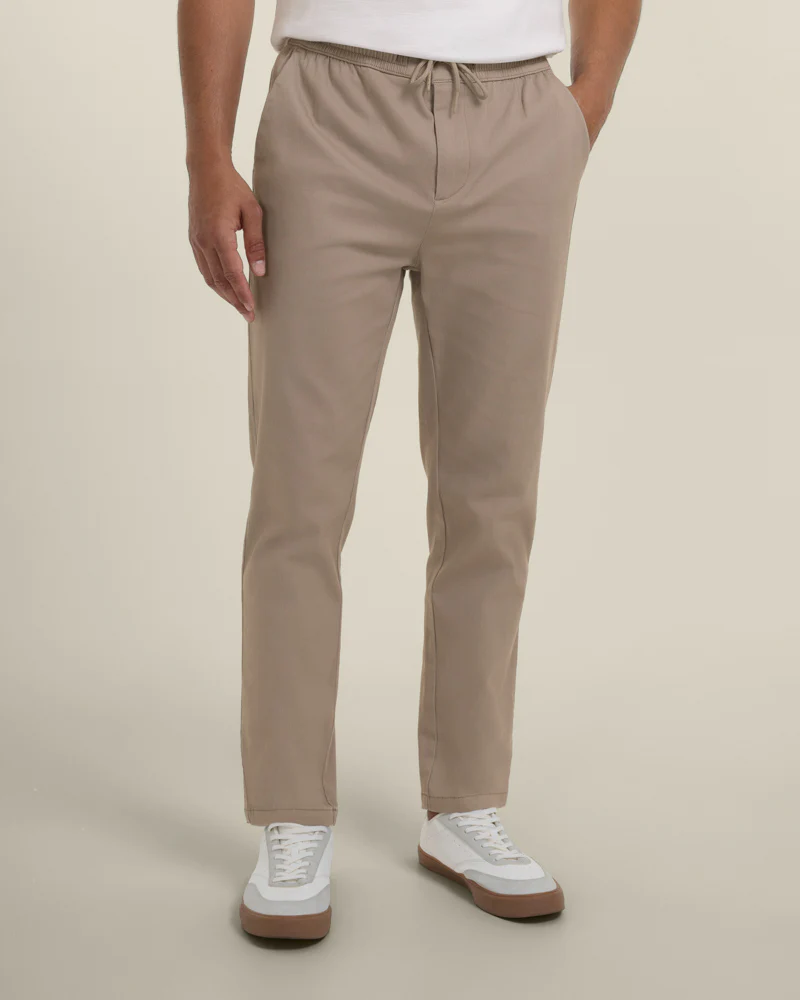 Drawstring Waist Slim Fit Chino Trouser - Image 34