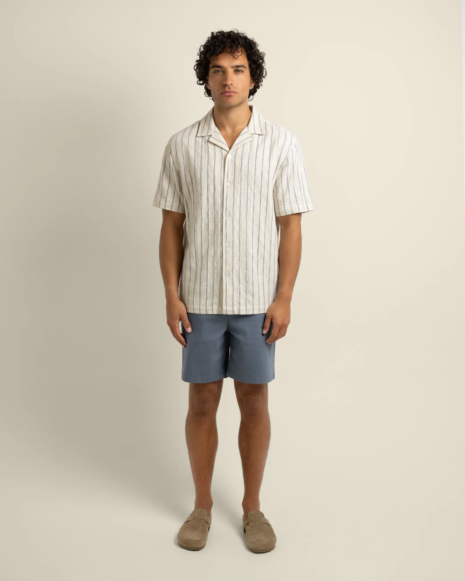 Elias - Stripe Jacquard Short Sleeve Shirt - Image 2