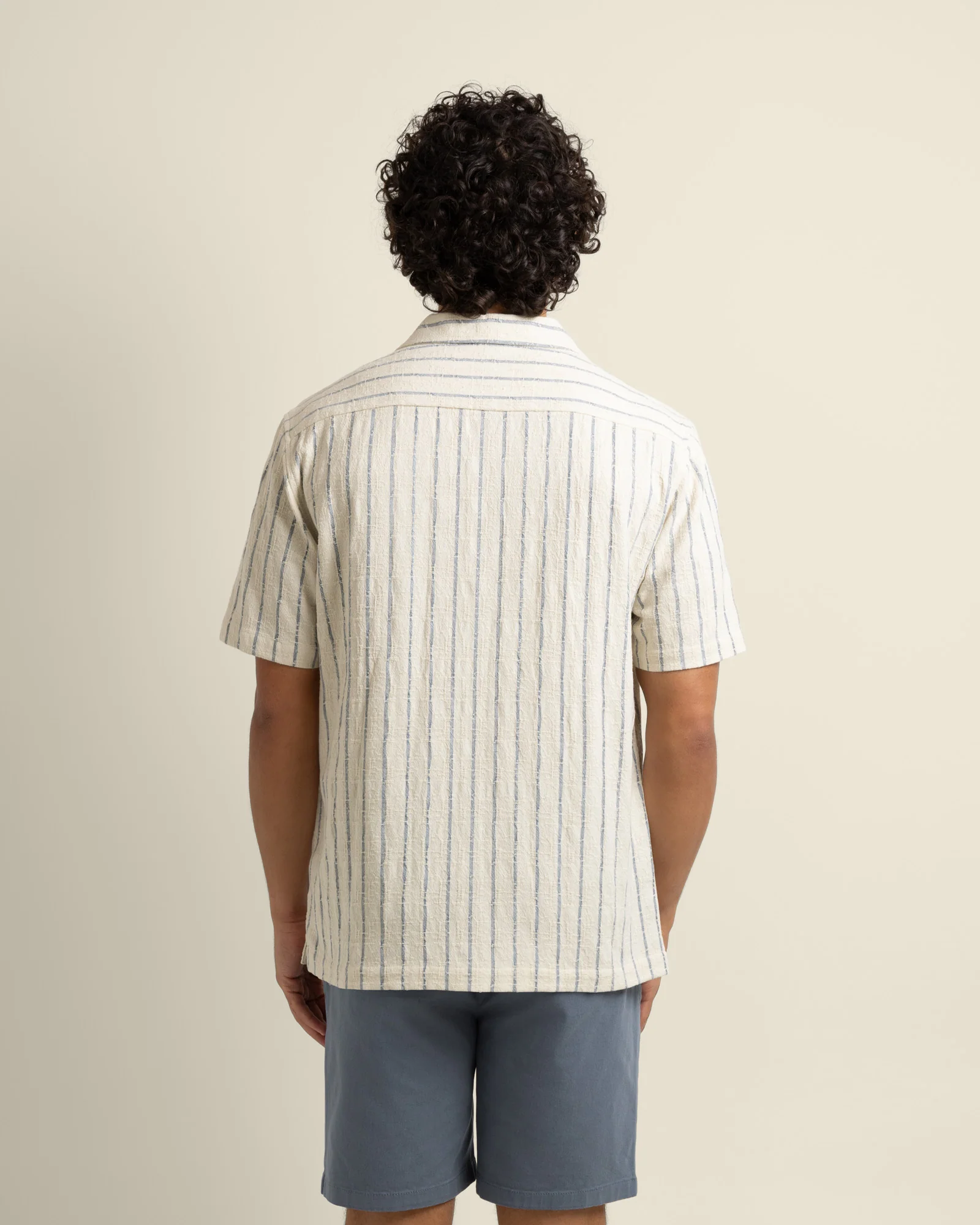 Elias - Stripe Jacquard Short Sleeve Shirt - Image 6