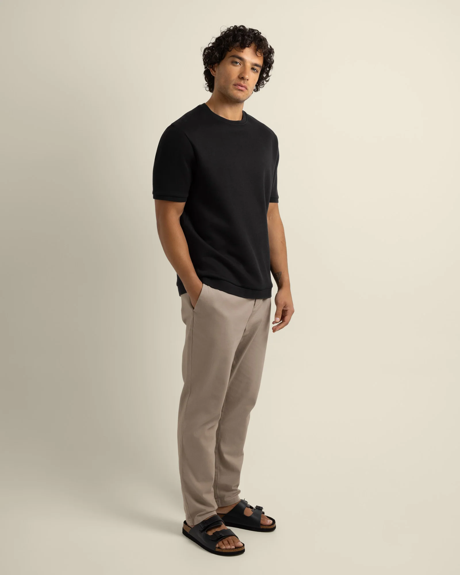 Gaia - Ribbed Knit Heavy T-Shirt - Image 8
