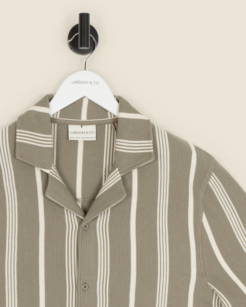 Hannes - Waffle Stripe Short Sleeve Shirt - Image 10