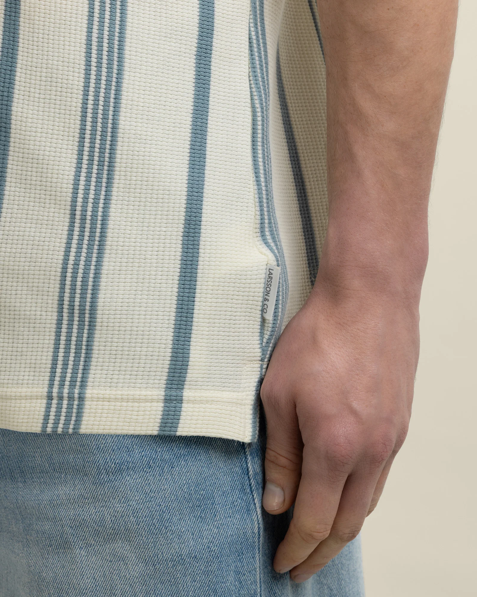 Hannes - Waffle Stripe Short Sleeve Shirt - Image 27