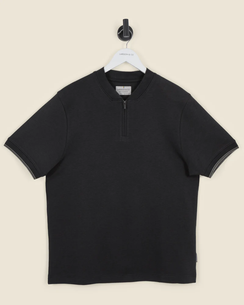 Heavy T-Shirt With Baseball Collar - Image 14