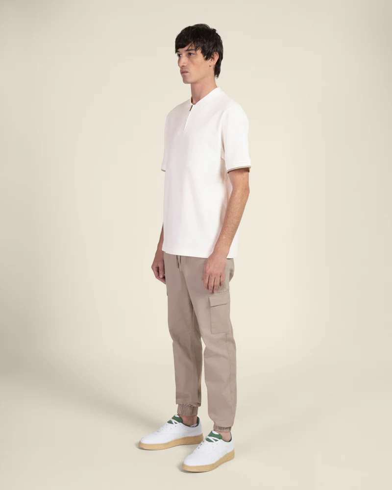 Heavy T-Shirt With Baseball Collar - Image 25