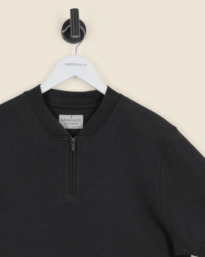 Heavy T-Shirt With Baseball Collar - Image 8