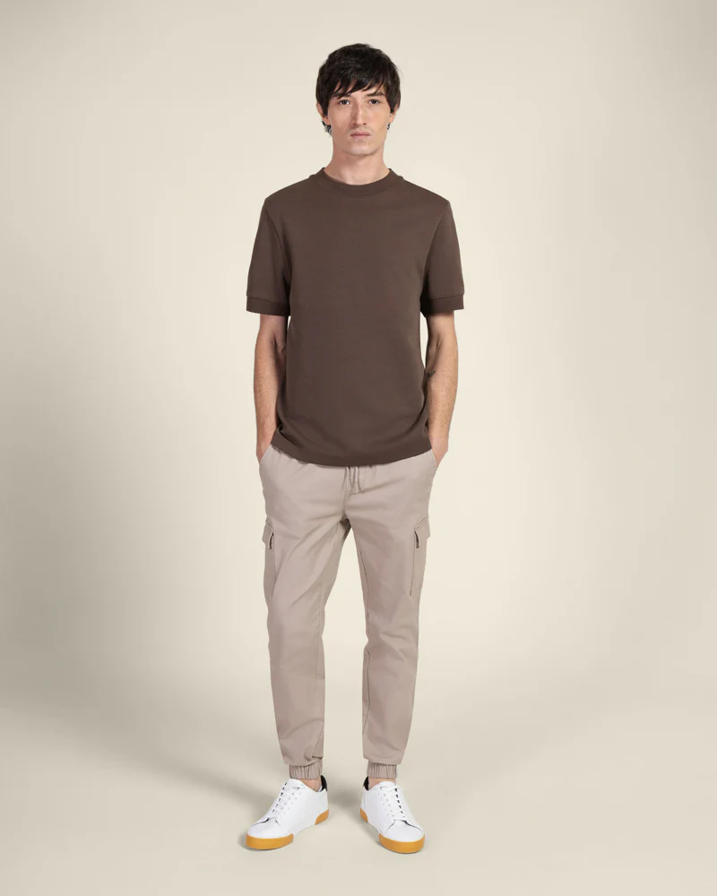 Heavy T-Shirt With Ribbed Details - Image 38