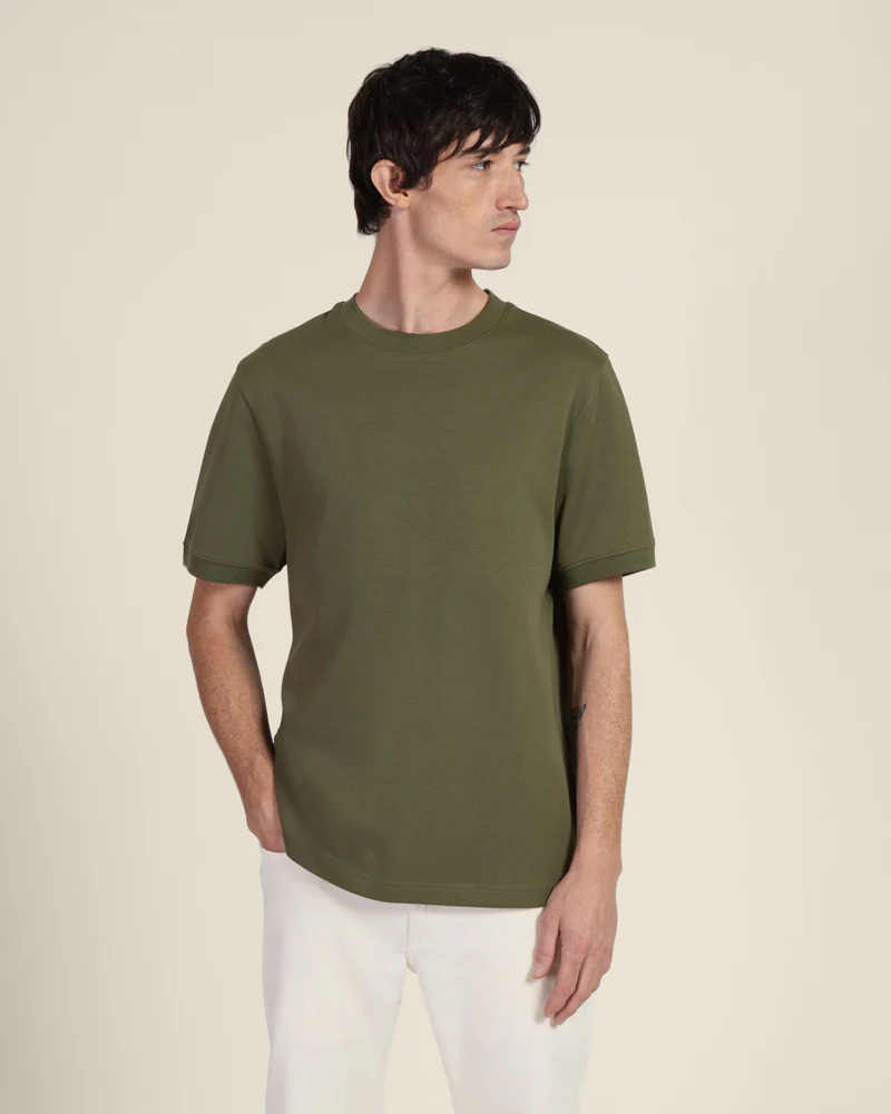Heavy T-Shirt With Ribbed Details - Image 4