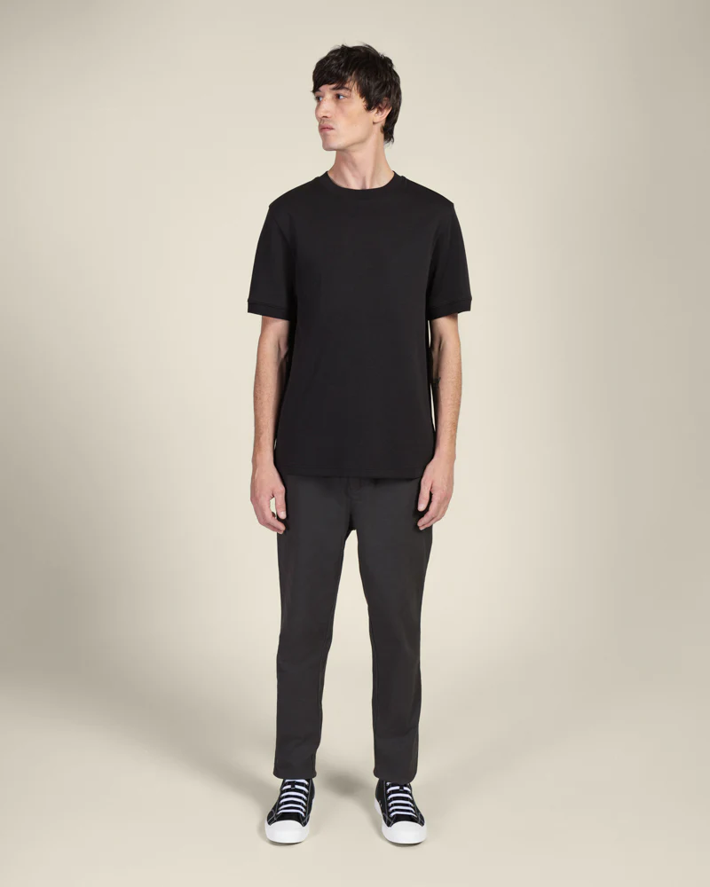 Heavy T-Shirt With Ribbed Details - Image 44