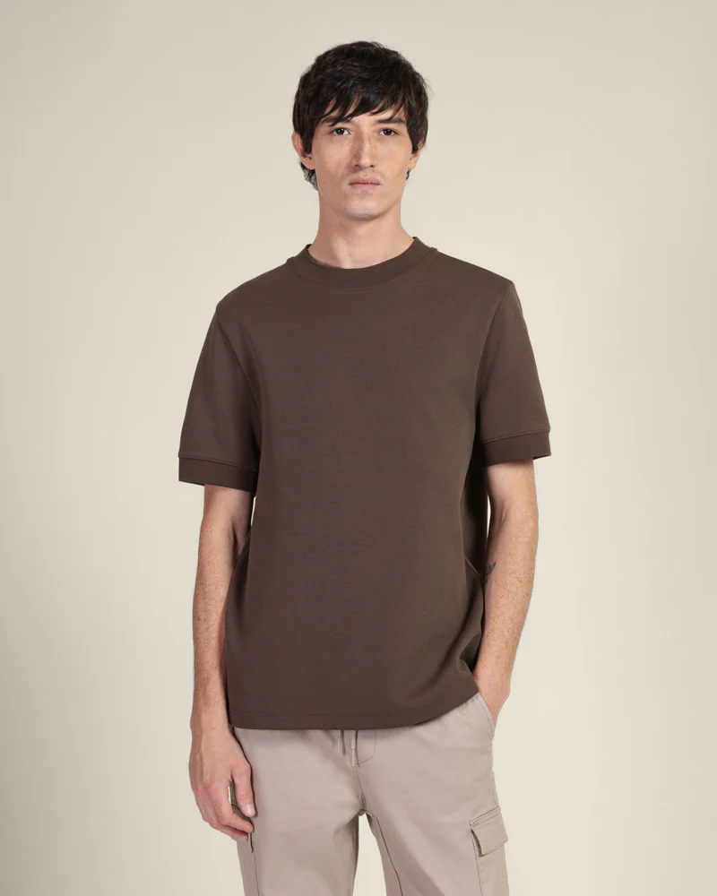 Heavy T-Shirt With Ribbed Details - Image 5
