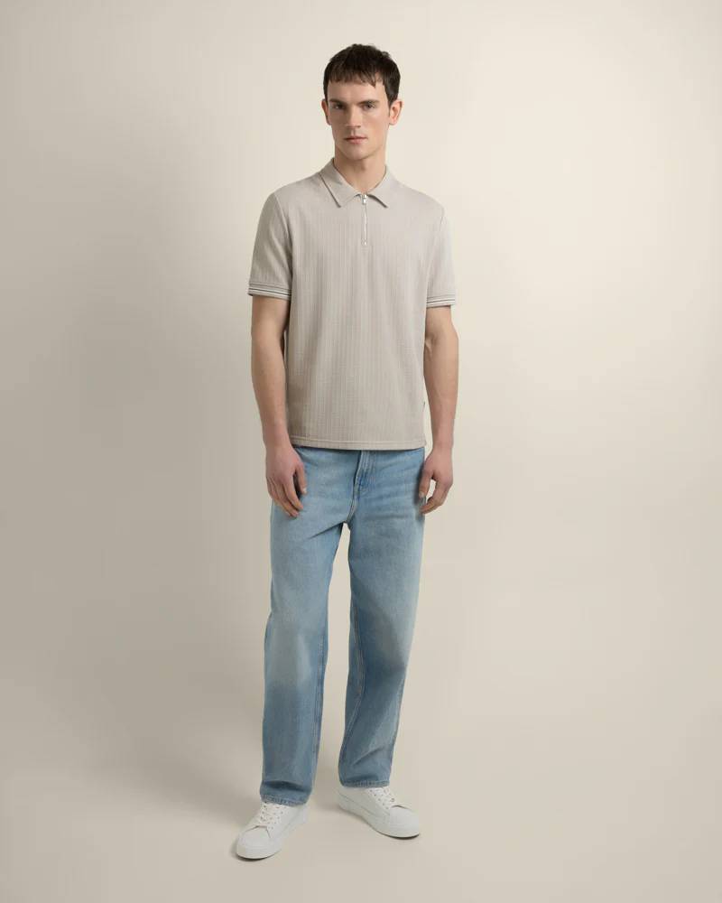 Helsing - Grid Jacquard Polo Shirt - Image 11