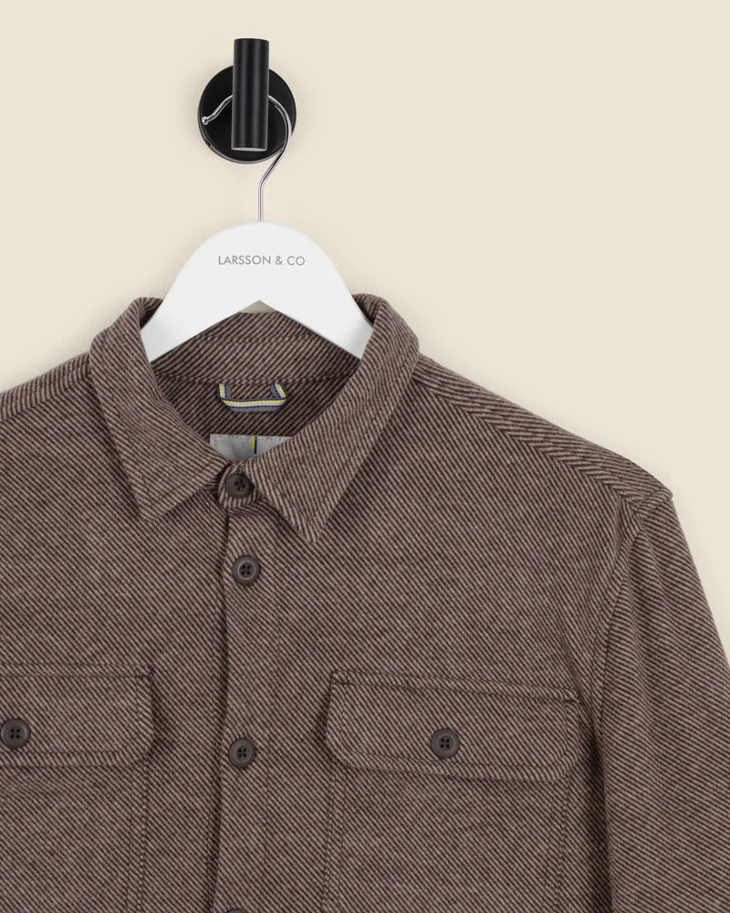 Herringbone Jersey Casual Overshirt - Image 9