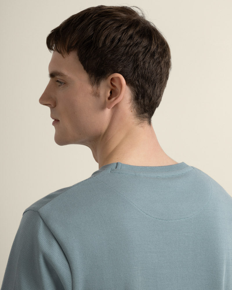 Jeppe - Textured Panelled T-Shirt - Image 9