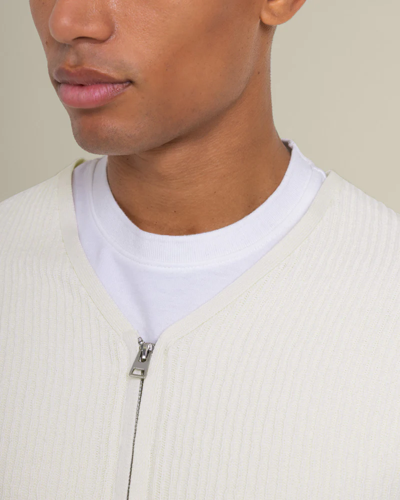 Lihme - Ribbed V-Neck Cardigan - Image 11
