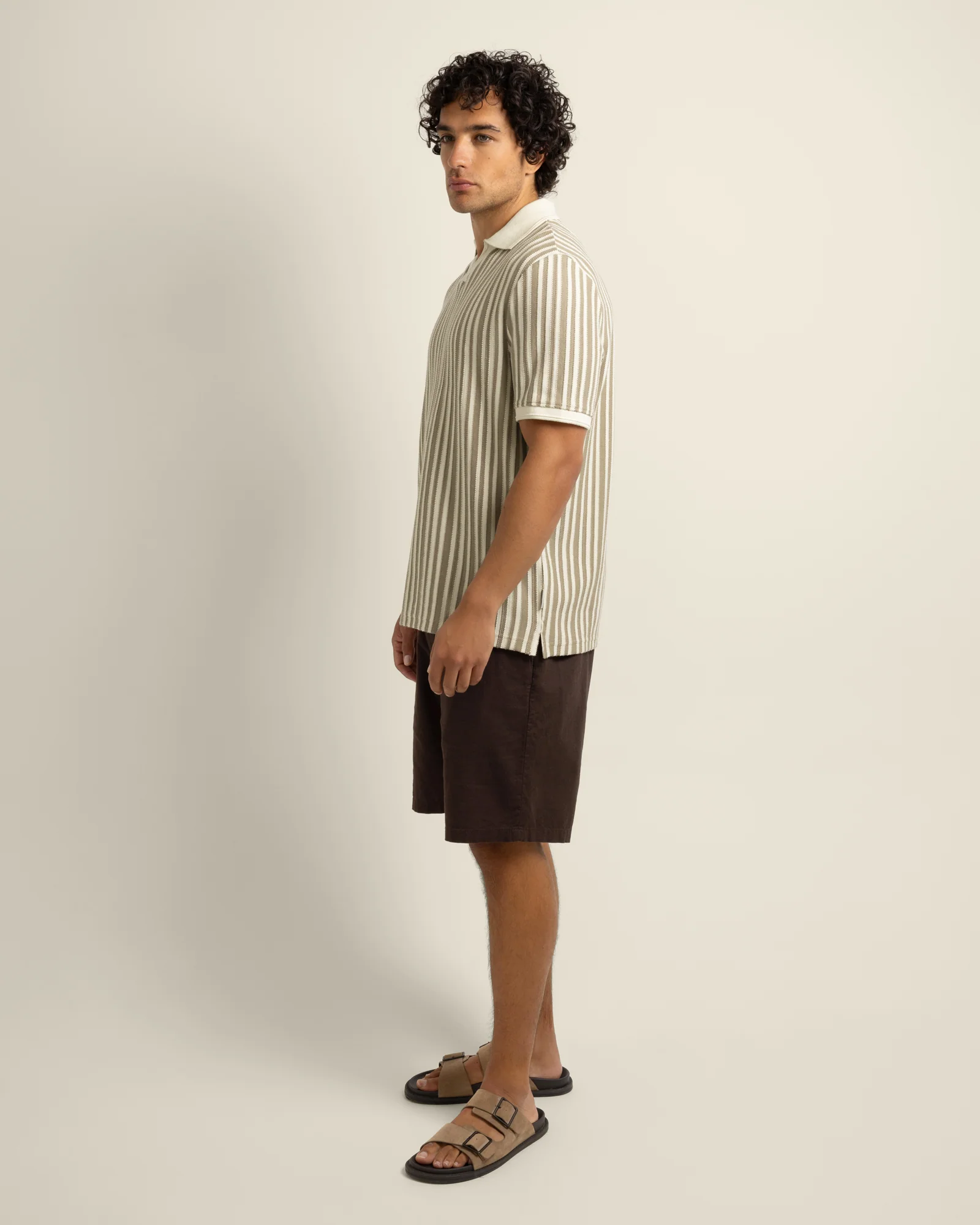 Mattias - Jacquard Stripe Polo Shirt - Image 6