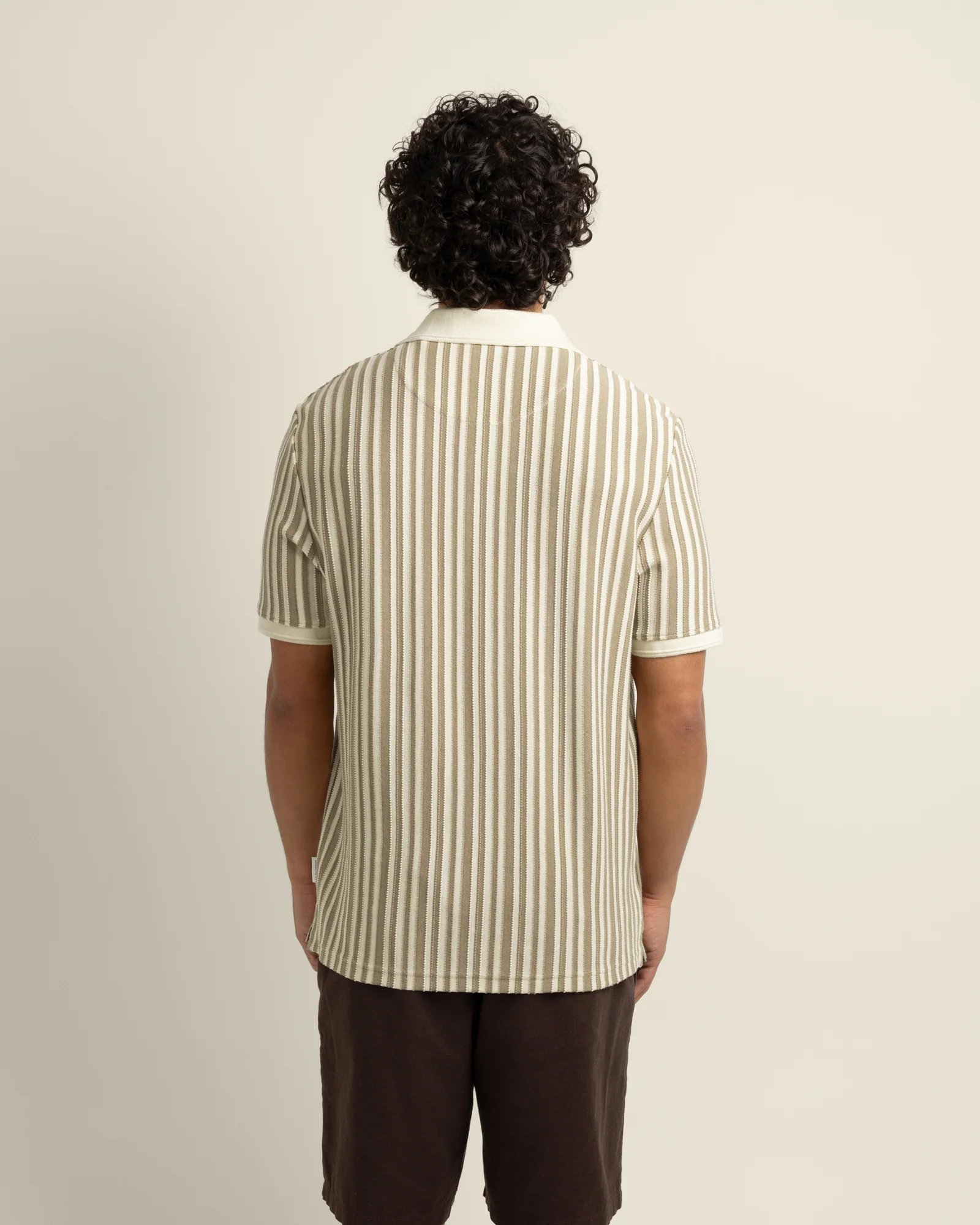 Mattias - Jacquard Stripe Polo Shirt - Image 7