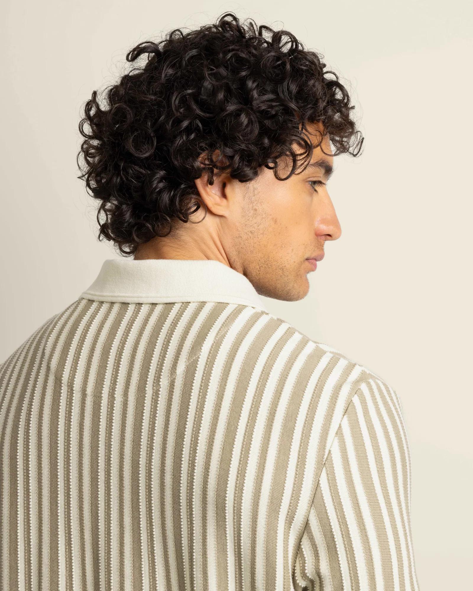 Mattias - Jacquard Stripe Polo Shirt - Image 8