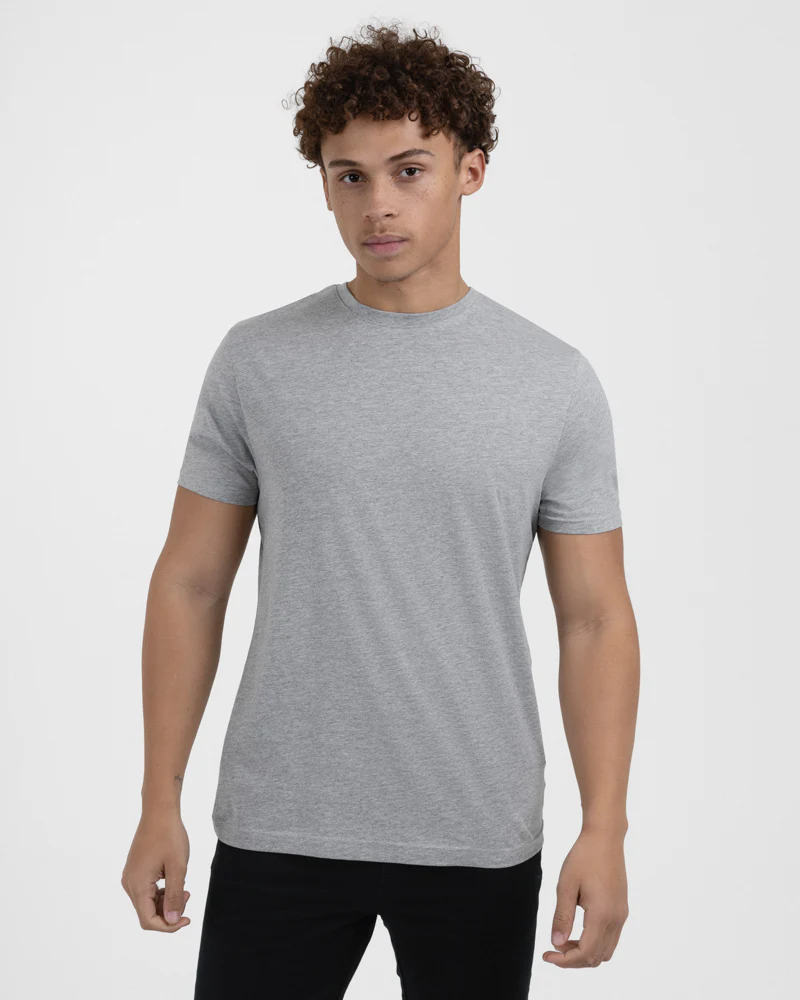 Navy, Grey & White 3 Pack Short Sleeve T-Shirts - Image 3
