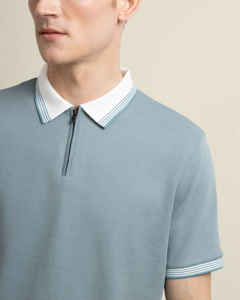 Nilsson - Contrast Rib Polo Shirt - Image 5