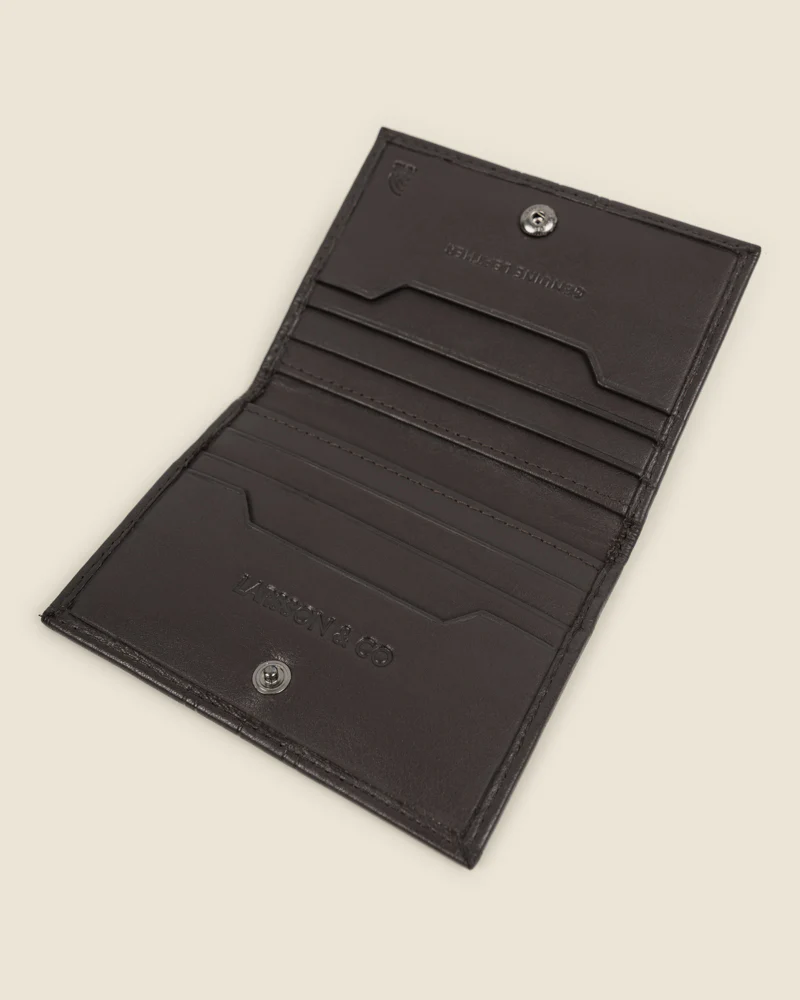 Nurmes - Embossed Leather Card Holder - Image 9