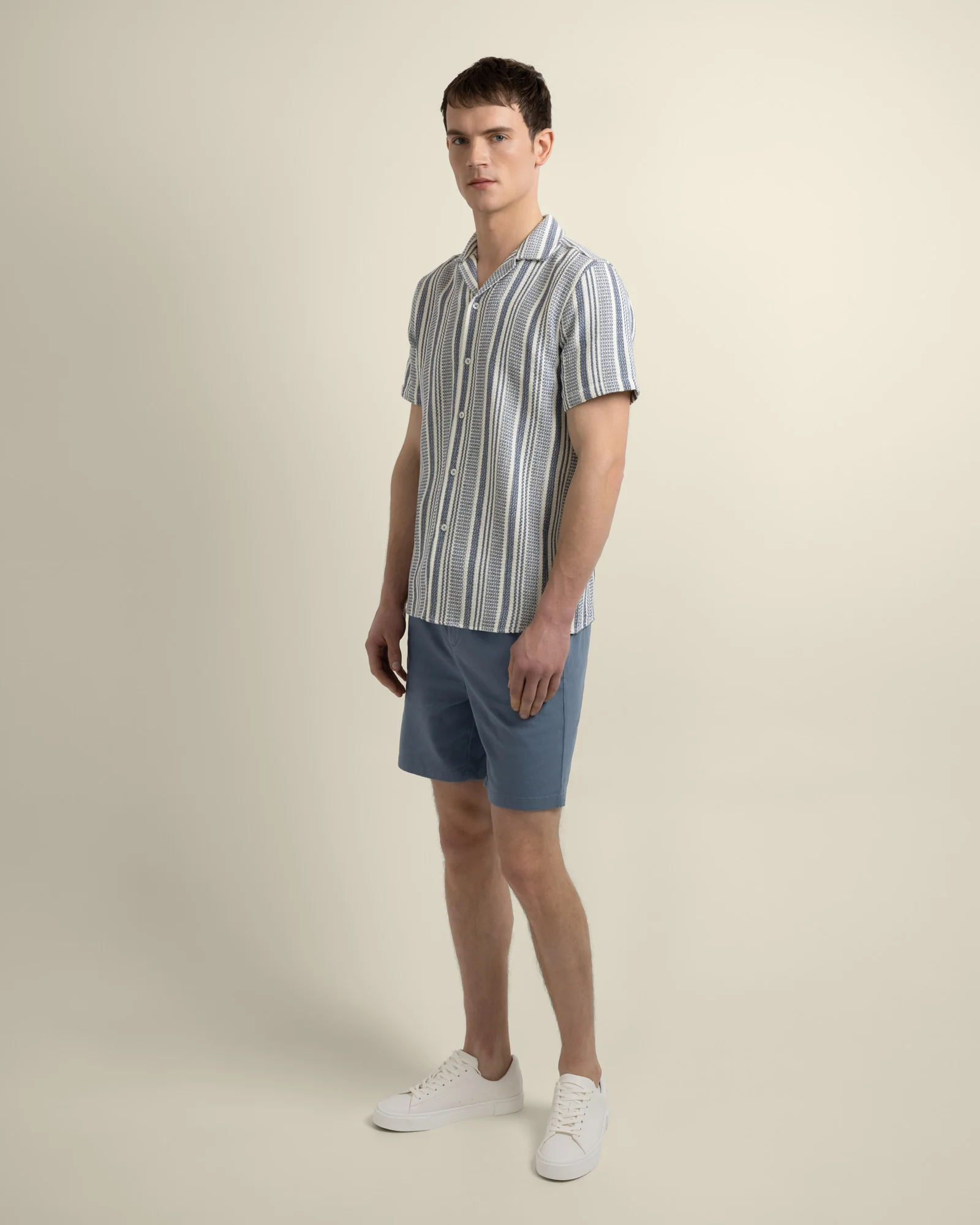 Olsen - Waffle Stripe Short Sleeve Shirt - Image 12