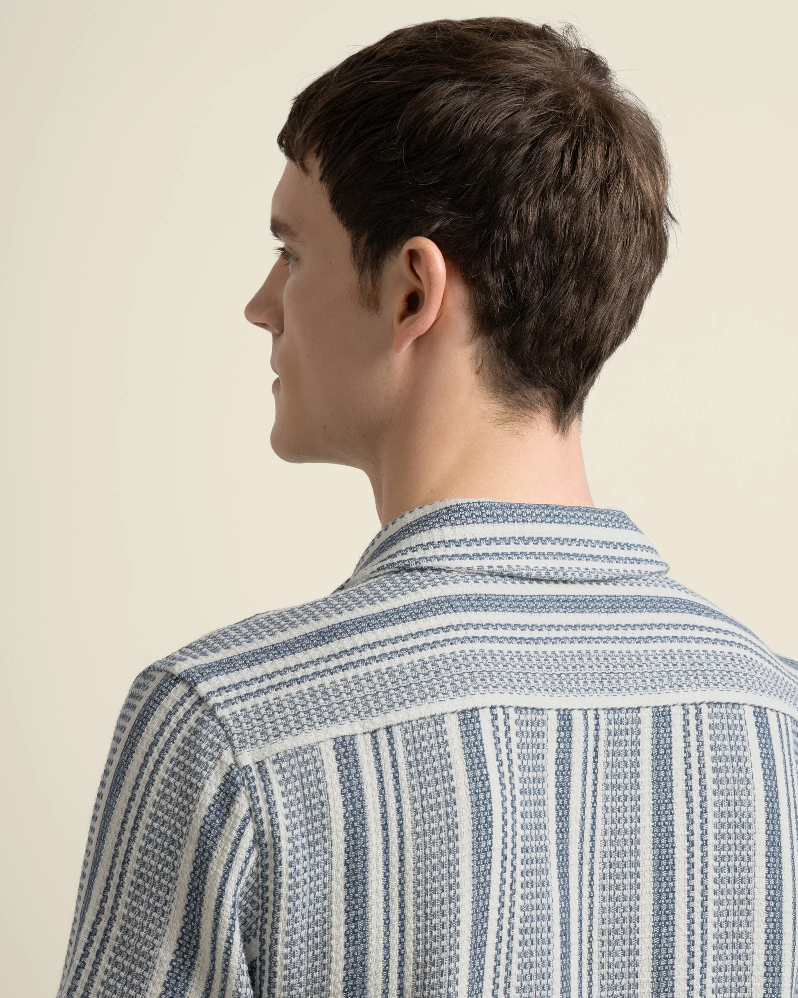 Olsen - Waffle Stripe Short Sleeve Shirt - Image 14