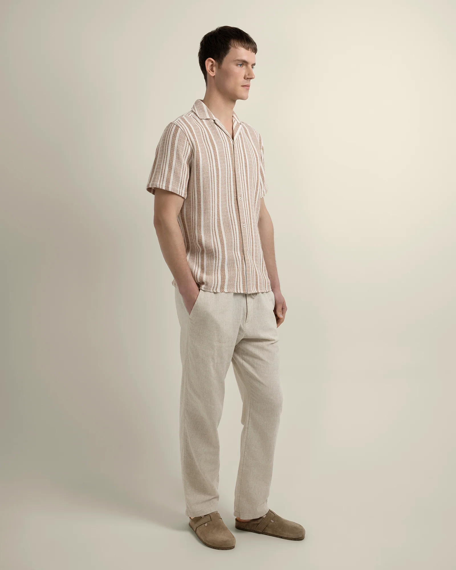 Olsen - Waffle Stripe Short Sleeve Shirt - Image 18