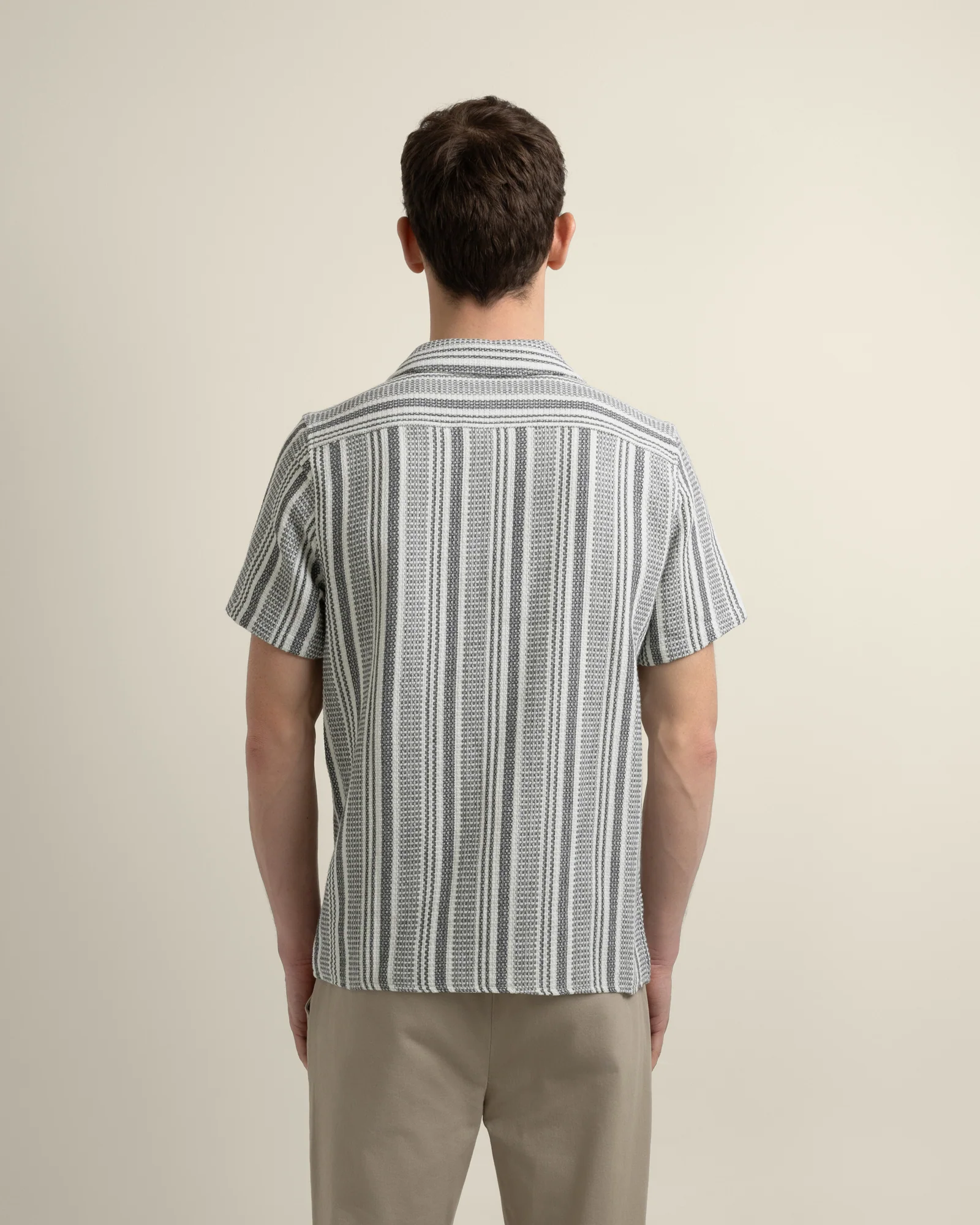 Olsen - Waffle Stripe Short Sleeve Shirt - Image 25
