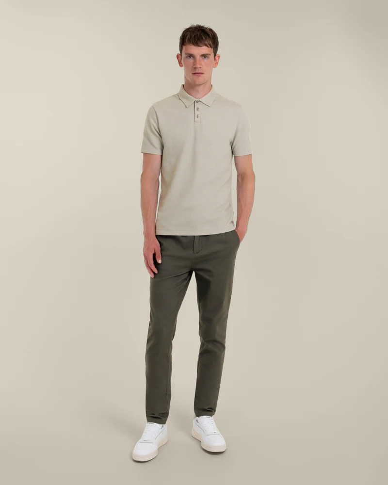 Per - Jacquard Textured Polo Shirt - Image 3