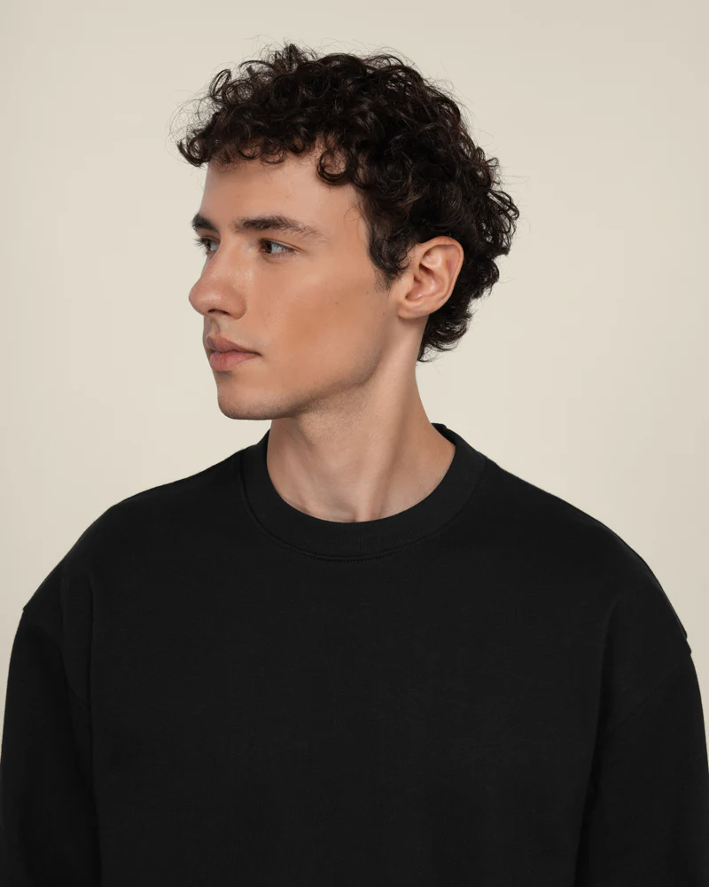Praesto - Oversized Stepped Hem Sweatshirt - Image 9