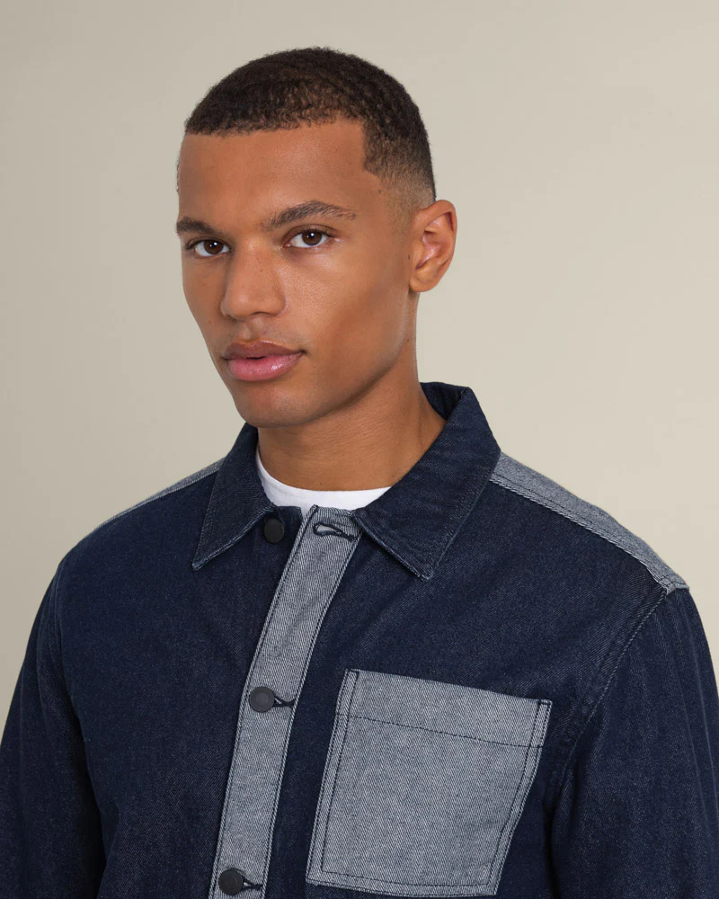 Saksild - Patchwork Denim Overshirt - Image 3