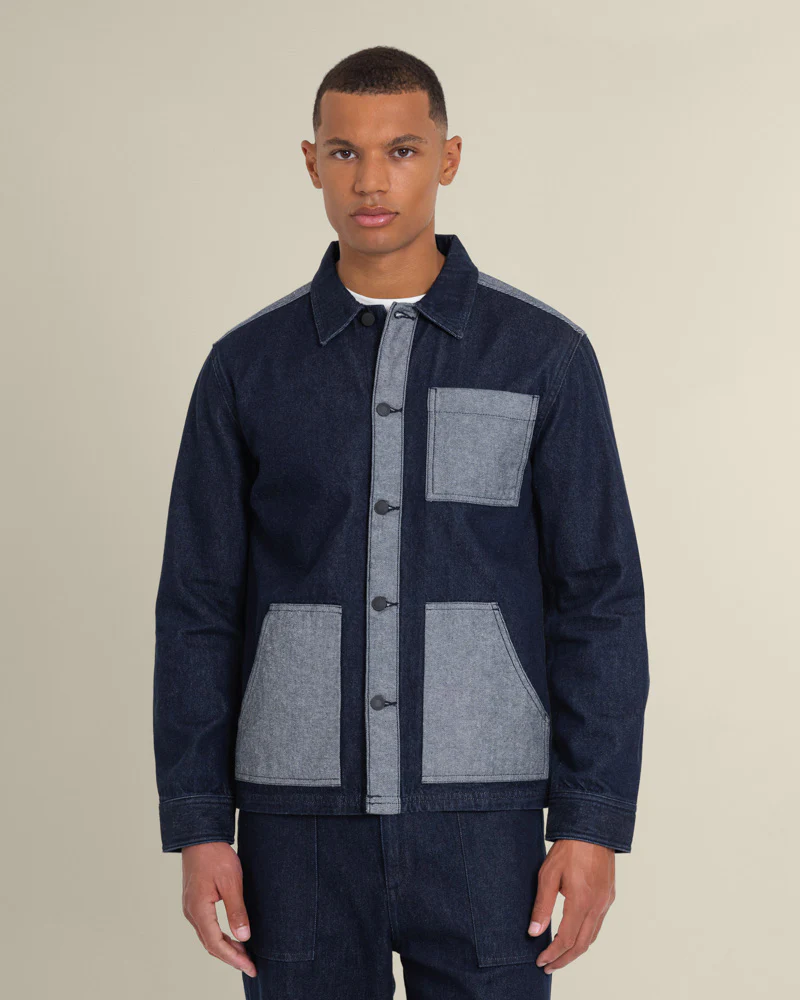 Saksild - Patchwork Denim Overshirt - Image 7