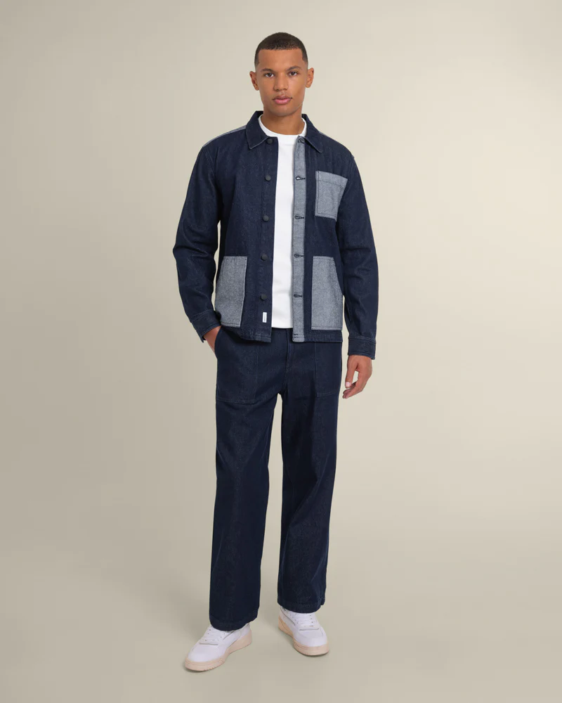 Saksild - Patchwork Denim Overshirt - Image 8
