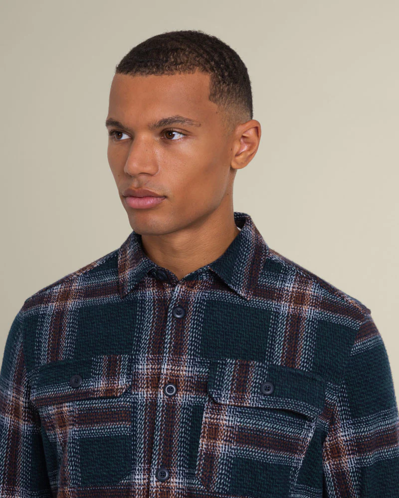 Skagen - Multi Check Jersey Casual Overshirt - Image 12
