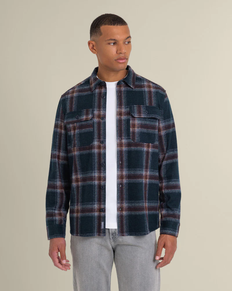 Skagen - Multi Check Jersey Casual Overshirt - Image 3
