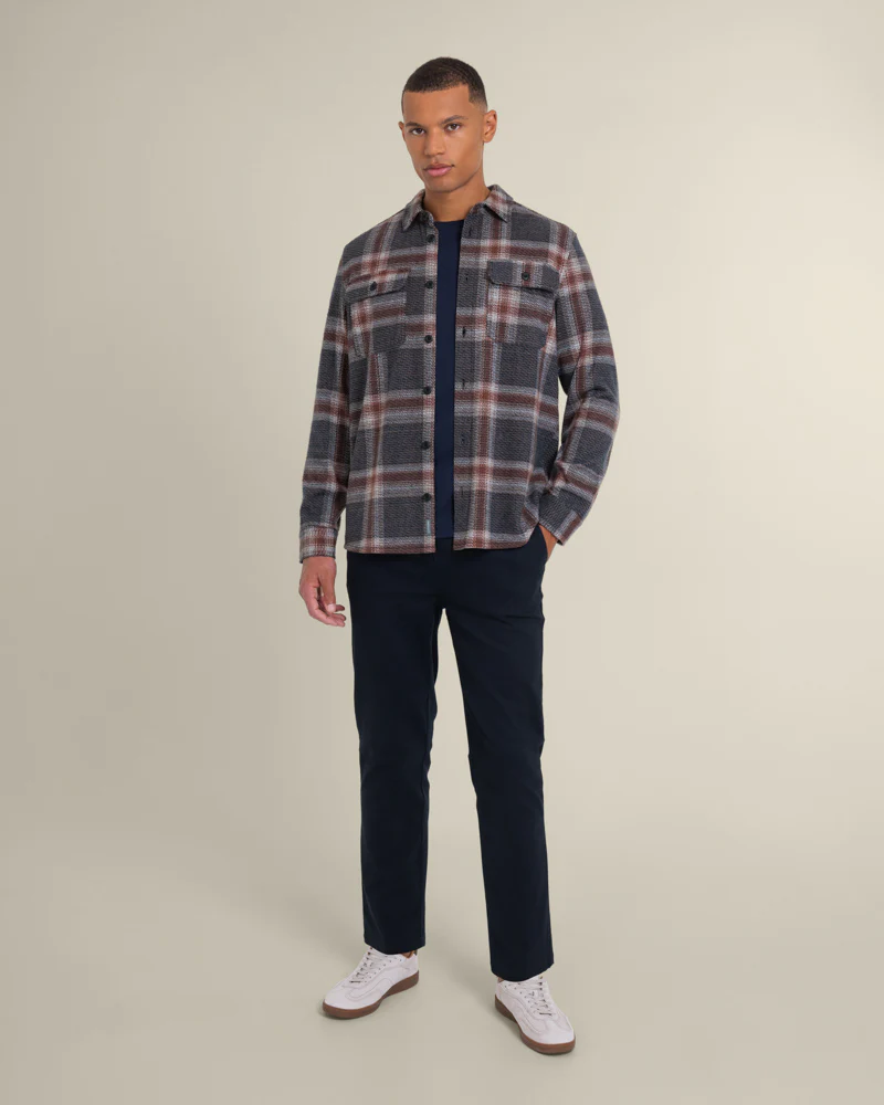 Skagen - Multi Check Jersey Casual Overshirt - Image 5