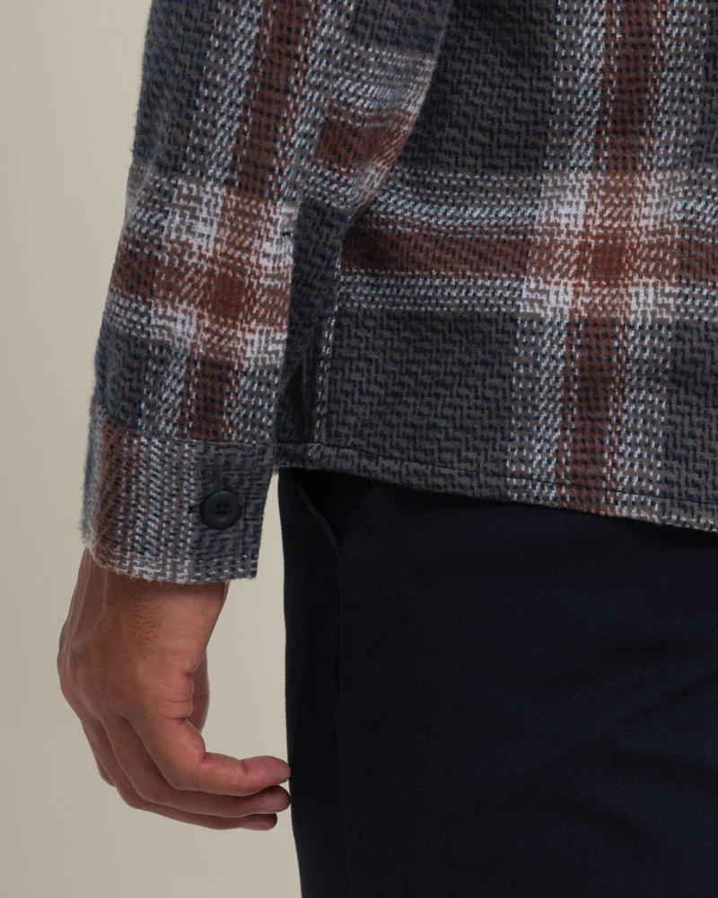 Skagen - Multi Check Jersey Casual Overshirt - Image 8